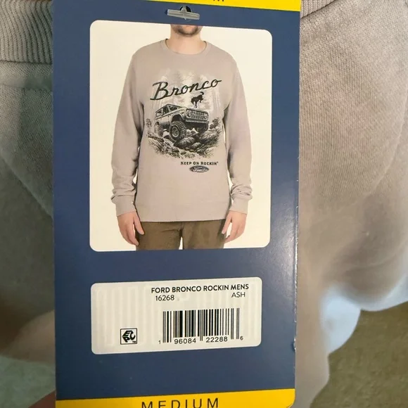 Ford Bronco Graphic Gray Sweatshirt Men’s size M - Picture 4 of 6